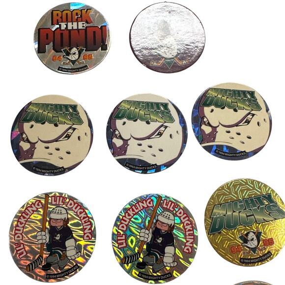 Lot of 14 1994-1995 Del Taco NHL Hockey Mighty Ducks Pogs Retro - Picture 5 of 5